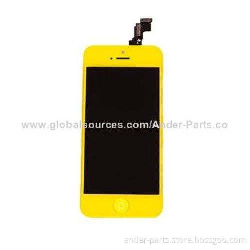 LCD Assembly with Home Button and Ear-speaker Mesh for iPhone 5C, 12 Colors Available + In Stock